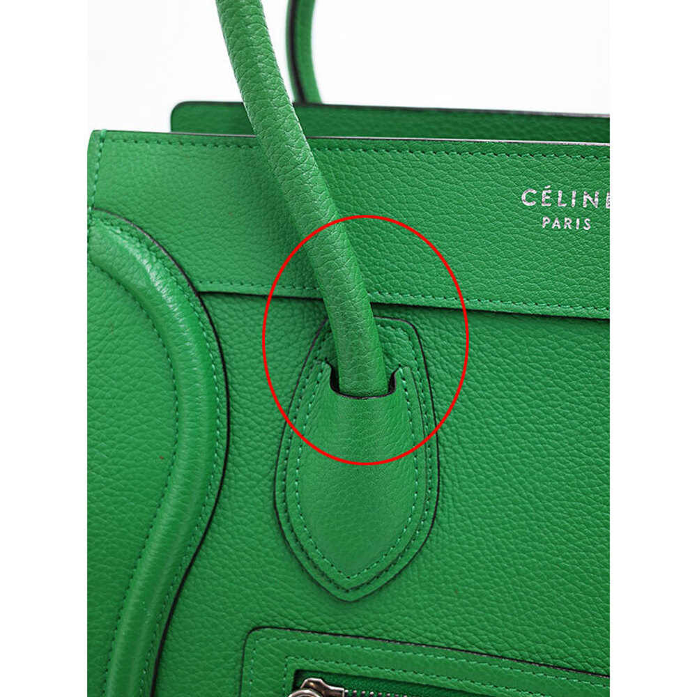 Celine Logo Shopper Tote Luggage Handbag - Picture 4 of 9